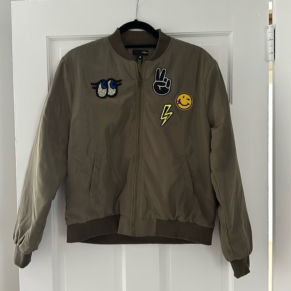 Aqua by Bloomingdale’s bomber jacket